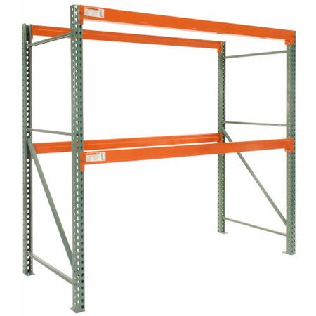 GLOBAL INDUSTRIAL Teardrop Pallet Rack Starter, 96W X 42D X 144H B2282505N